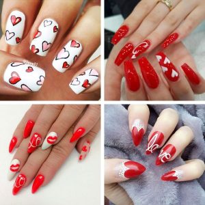 Valentine's Day Manicure Nails: