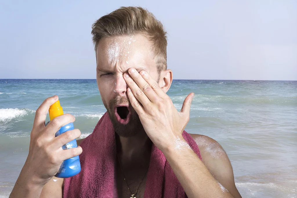 How to Get Sunscreen Out of Your Eyes