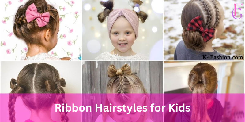Ribbon hairstyles for Kids